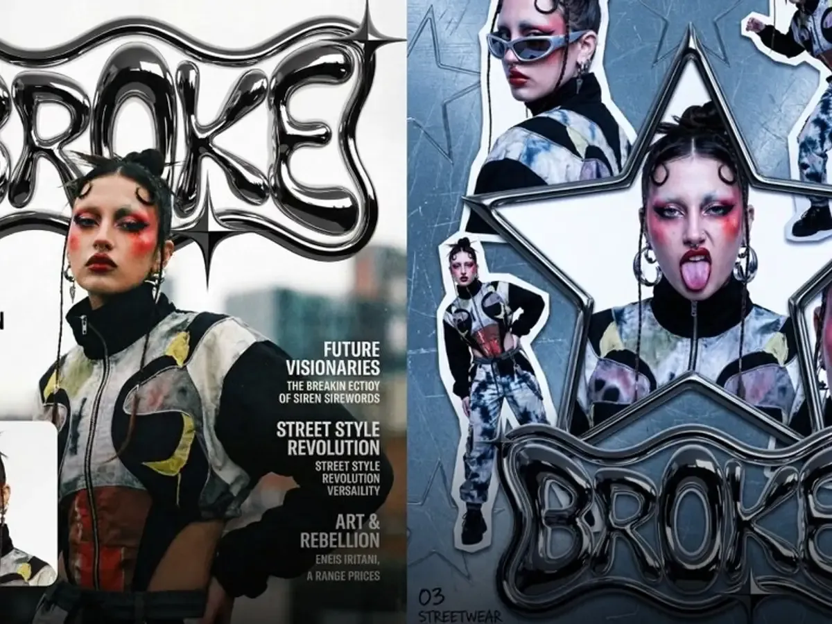 Seedream Pro sample: Two street-style magazine covers