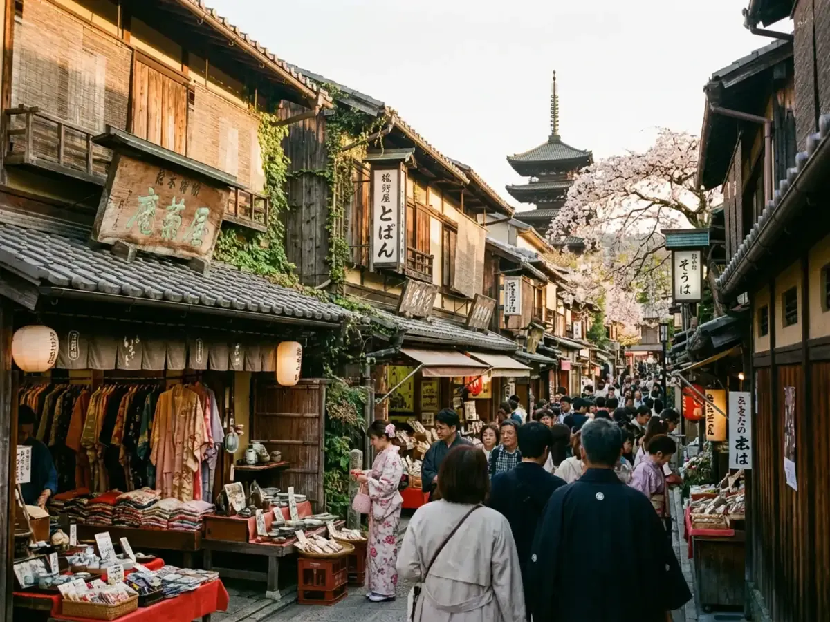 Seedream Pro sample: Old Kyoto street with a pagoda